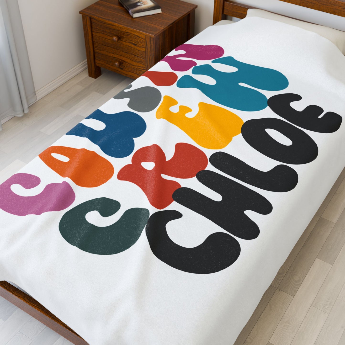 Personalized Name Cousin Crew Velveteen Plush Blanket