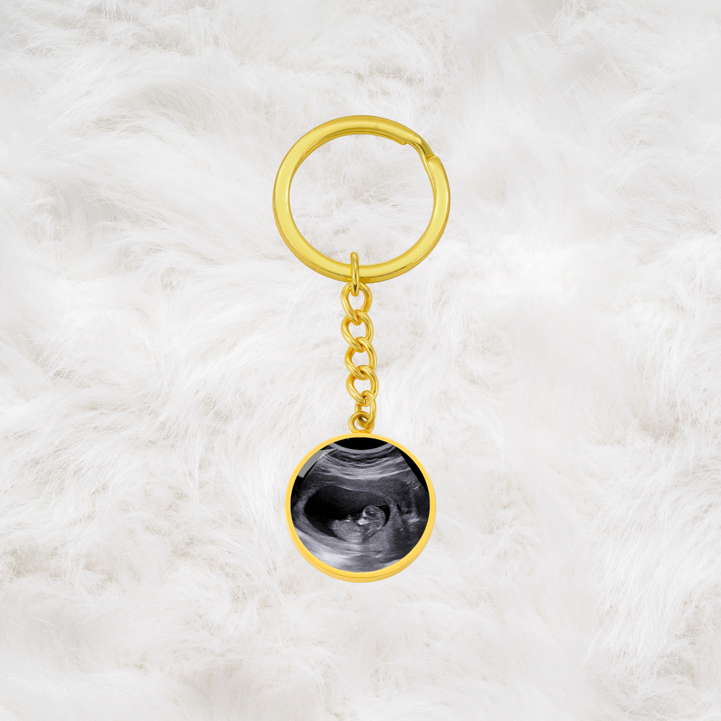 Custom Ultrasound Present Keychain for First Father's Day and First Dad Christmas Gift. Now you can carry me with you, Daddy.