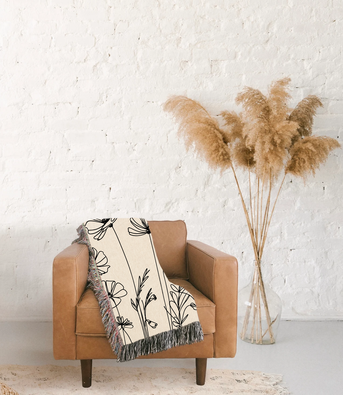 Grandparents Flower Woven Throw Blanket, Hunting Birthday Christmas Gift