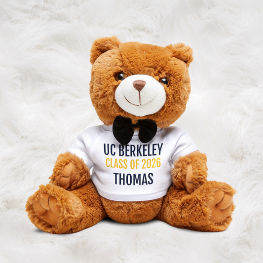 Personalized School Name, Graduation Year, Student Name Teddy Bear with T-Shirt | Super Cute Adorable Graduation Gift Ideas