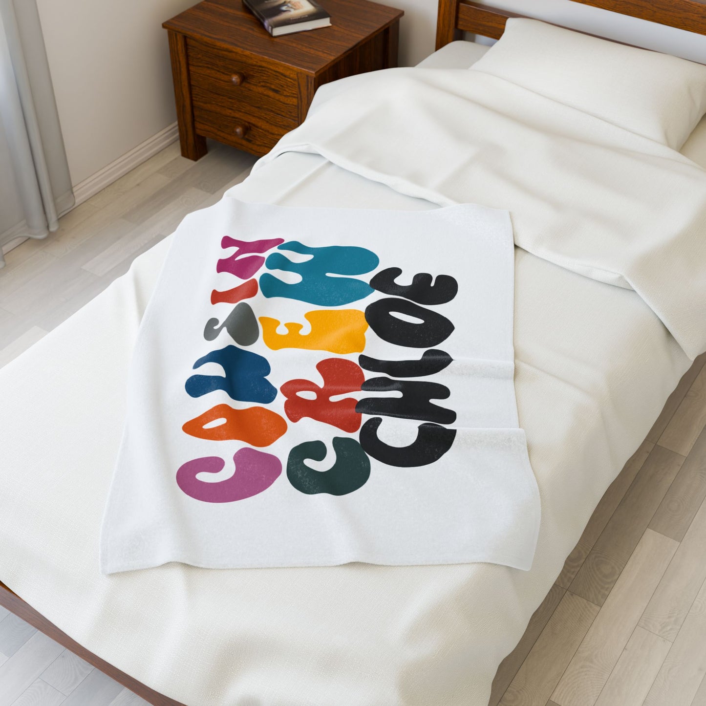 Personalized Name Cousin Crew Velveteen Plush Blanket