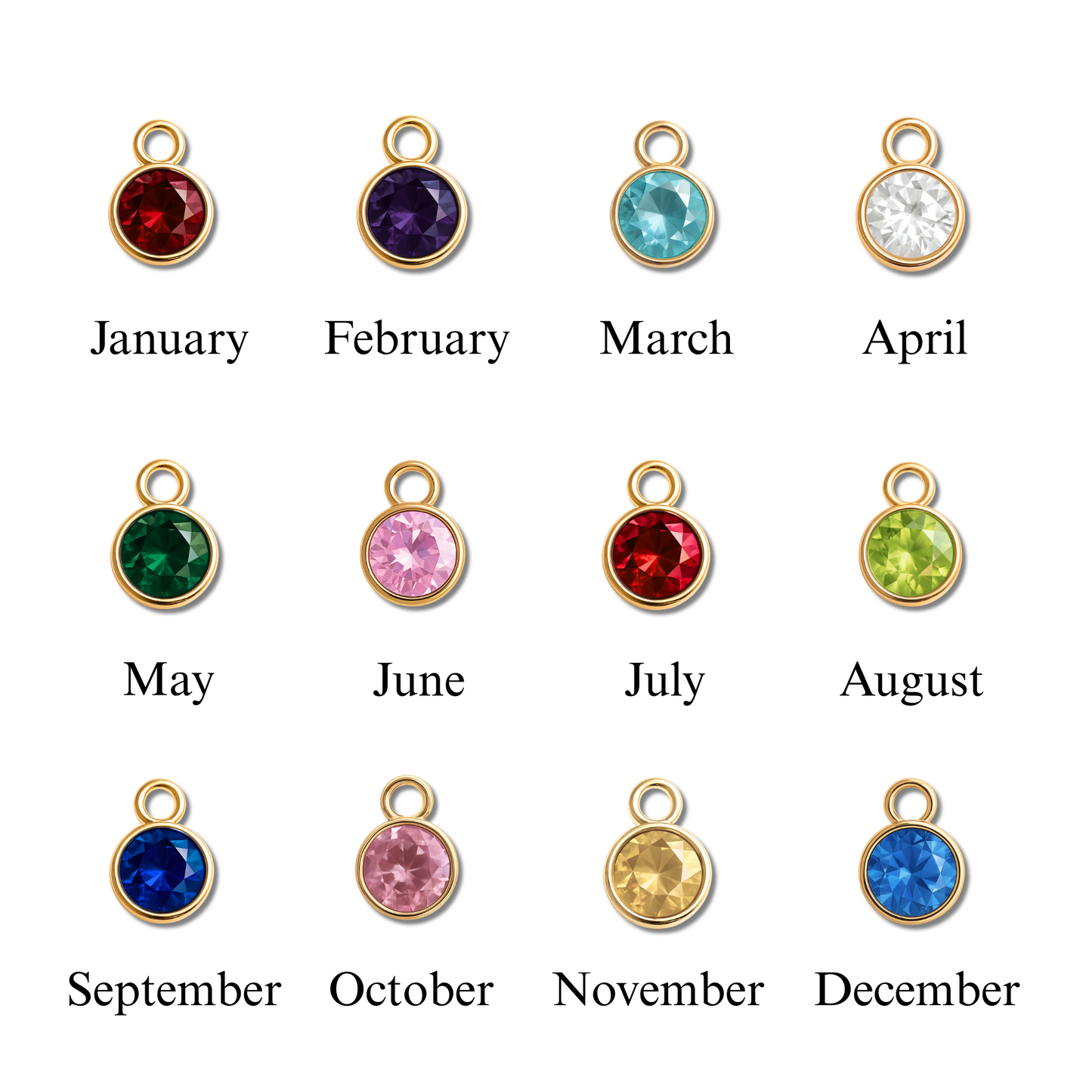 Personalized Name Engraved Floral Coin Necklace with Birthstone Holly & Berries Flower Message Card | Hunting Birthday Christmas Gift Ideas