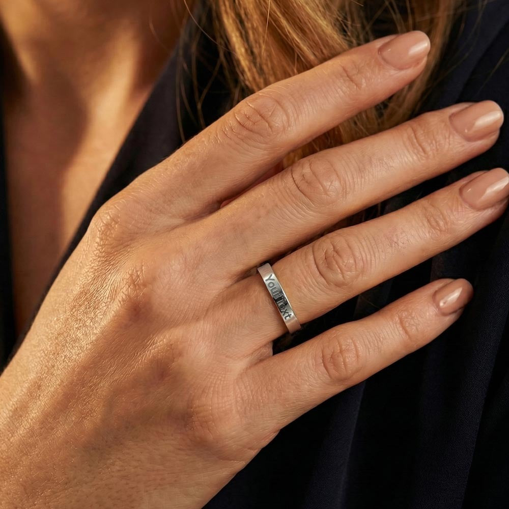 Personalized Engraved Queen Women's Ring | Best Gift for Her