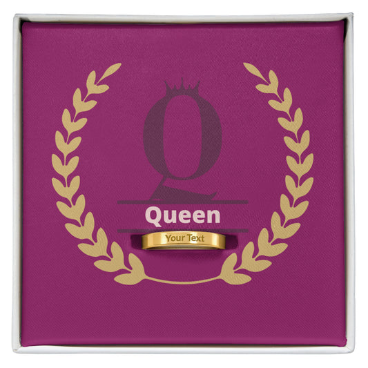 Personalized Engraved Queen Women's Ring | Best Gift for Her