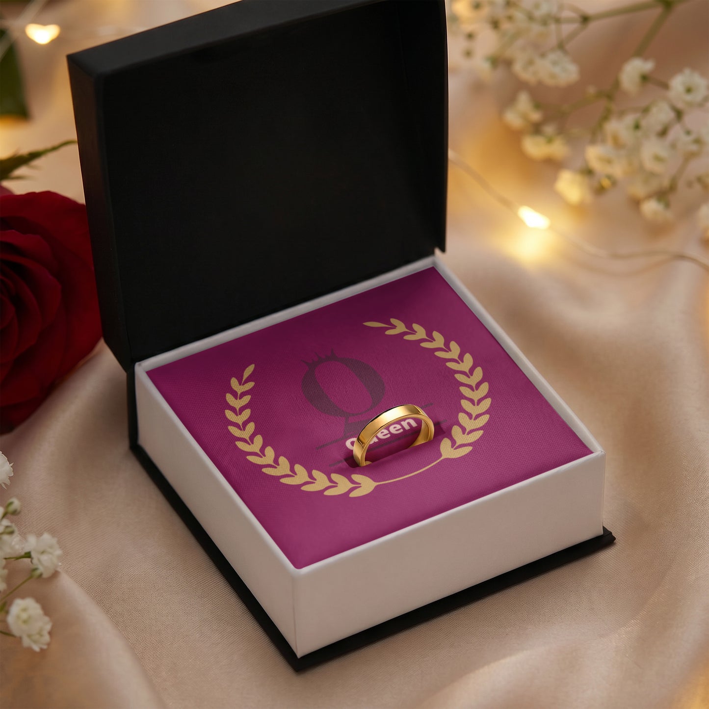 Personalized Engraved Queen Women's Ring | Best Gift for Her