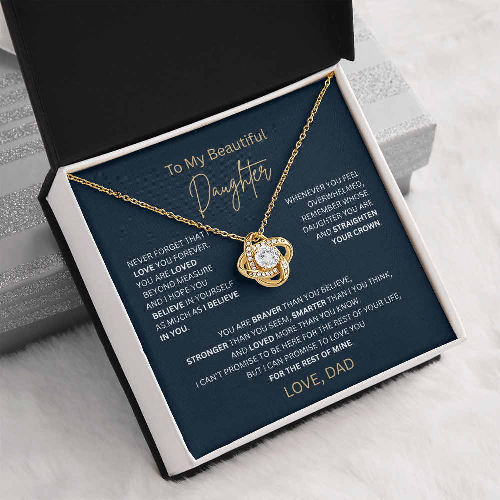 To My Daughter From Dad Jewelry and Meaningful Message Card | Birthday Christmas Gift Idea