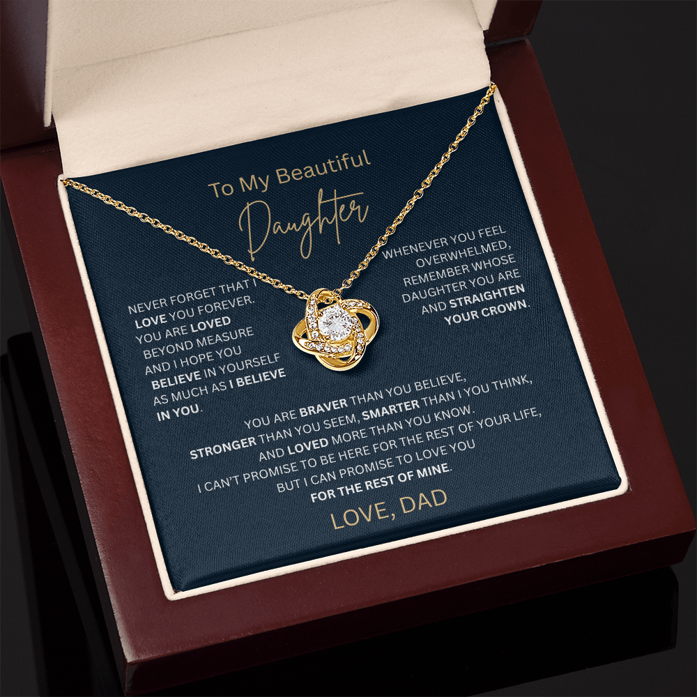 To My Daughter From Dad Jewelry and Meaningful Message Card | Birthday Christmas Gift Idea