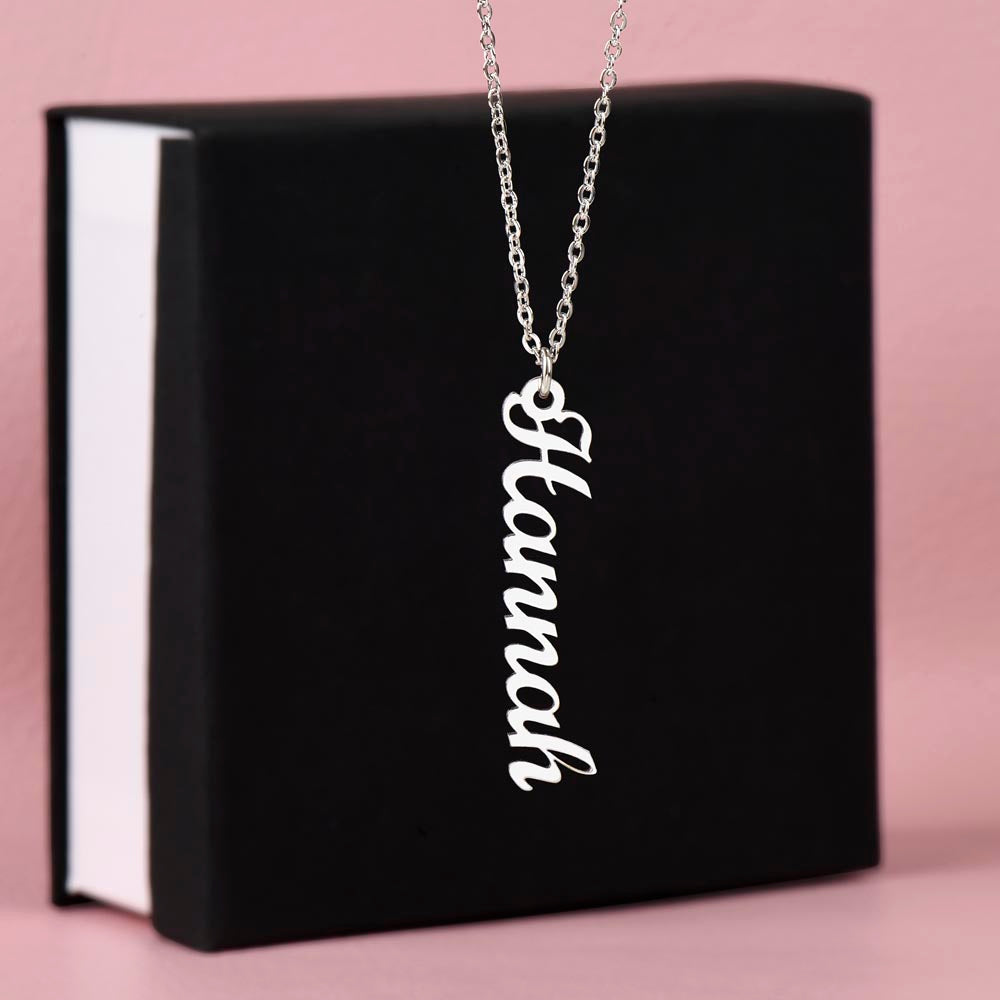 Personalized Vertical Names Necklace | Unique Trending Meaningful Gift Idea