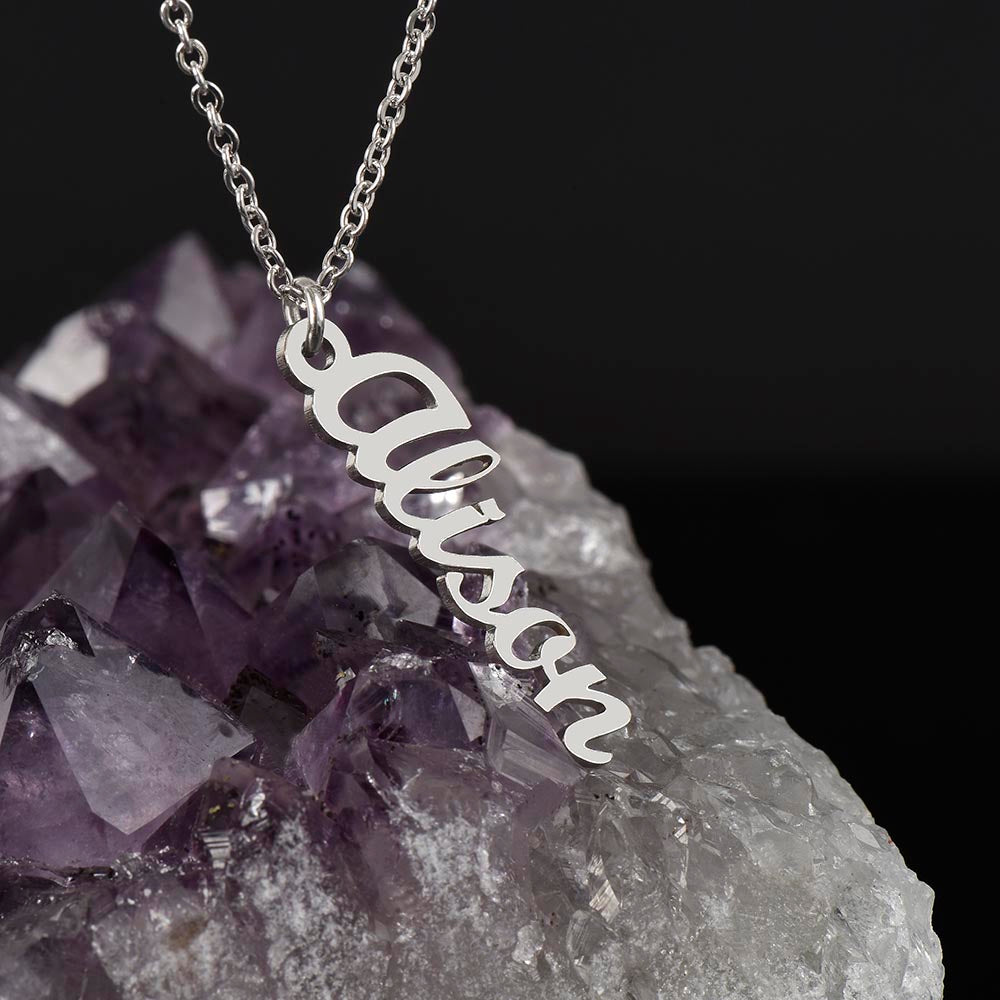 Personalized Vertical Names Necklace | Unique Trending Meaningful Gift Idea