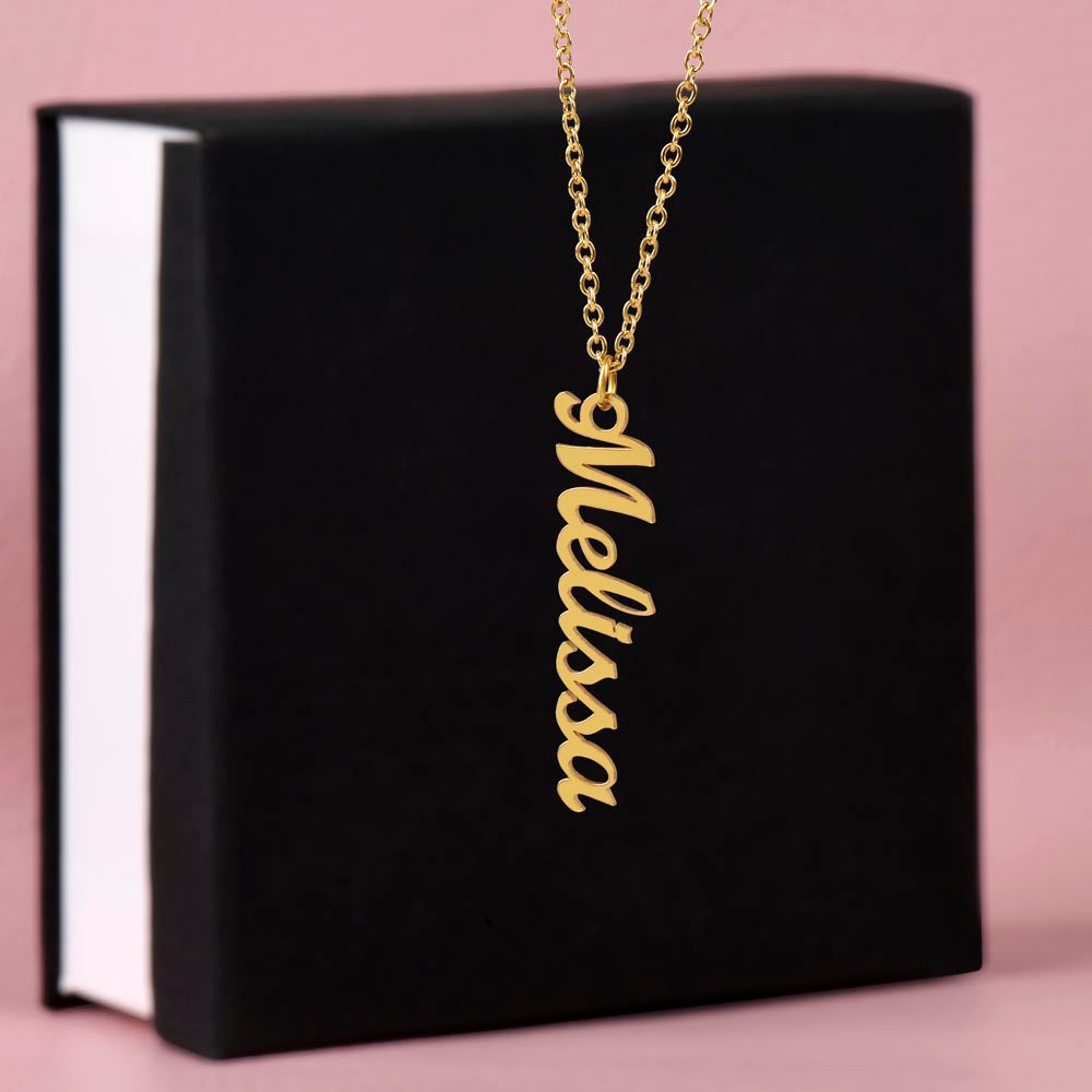 Personalized Vertical Names Necklace | Unique Trending Meaningful Gift Idea