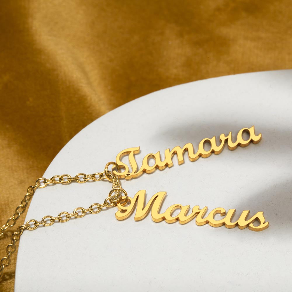 Personalized Vertical Names Necklace | Unique Trending Meaningful Gift Idea