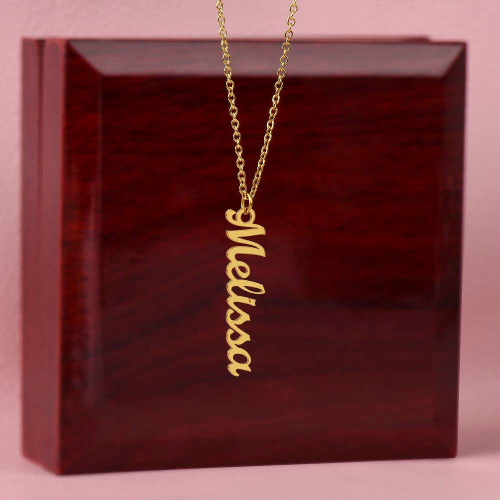 Personalized Vertical Names Necklace | Unique Trending Meaningful Gift Idea