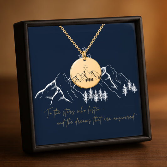 Night court ACOTAR Velaris Coin Necklace | Sarah J Maas | Gift for Book Lovers