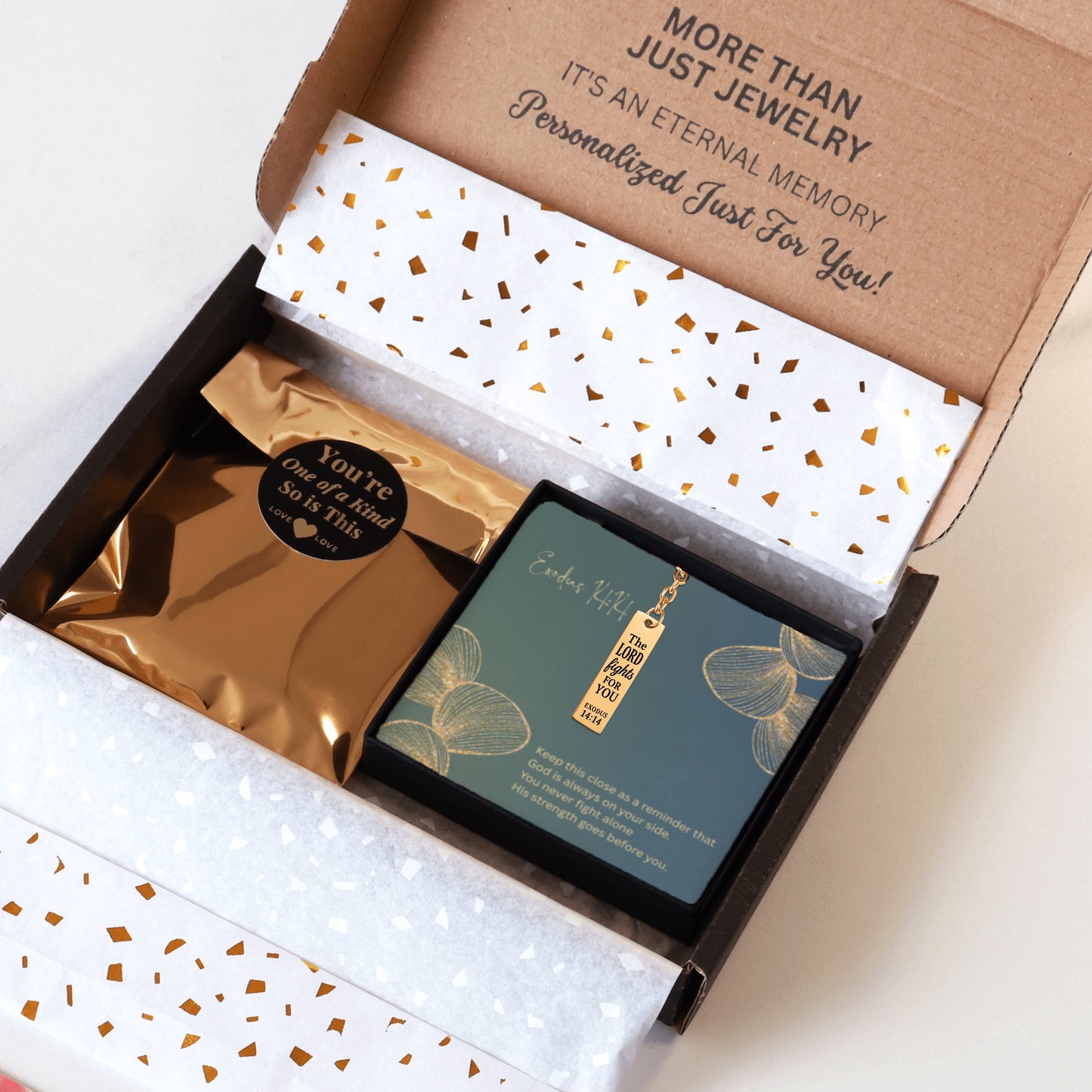 Exodus 14:14 Engraved Vertical Bar Keychain | The Lord Fights for You | Bible Verse Christian Faith Religious Inspirational Gift Ideas