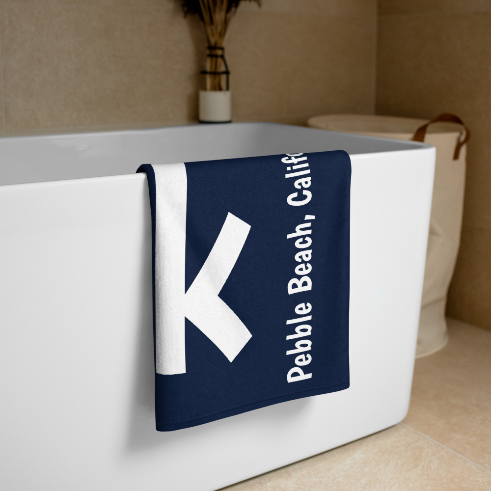 Personalized Name and Side Text Beach Towel Unique Gift Ideas